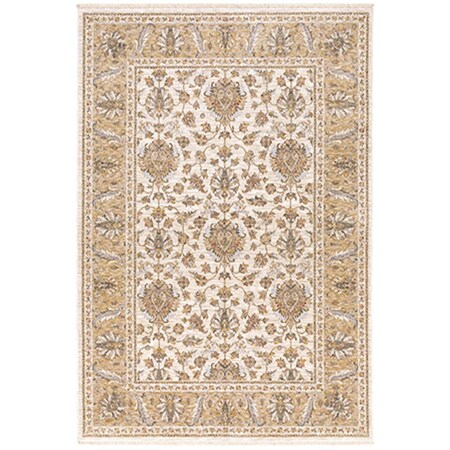 Oriental Weavers 3 ft. 3 in. x 5 ft. Maharaja Machine Woven Rectangle RugIvory M5091W100153ST